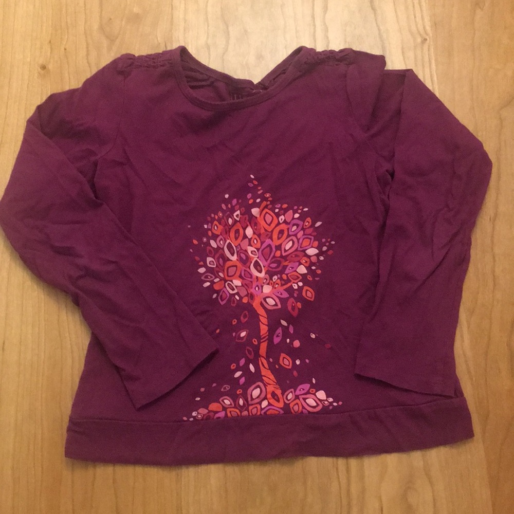 Maroon long sleeved tree of life shirt
